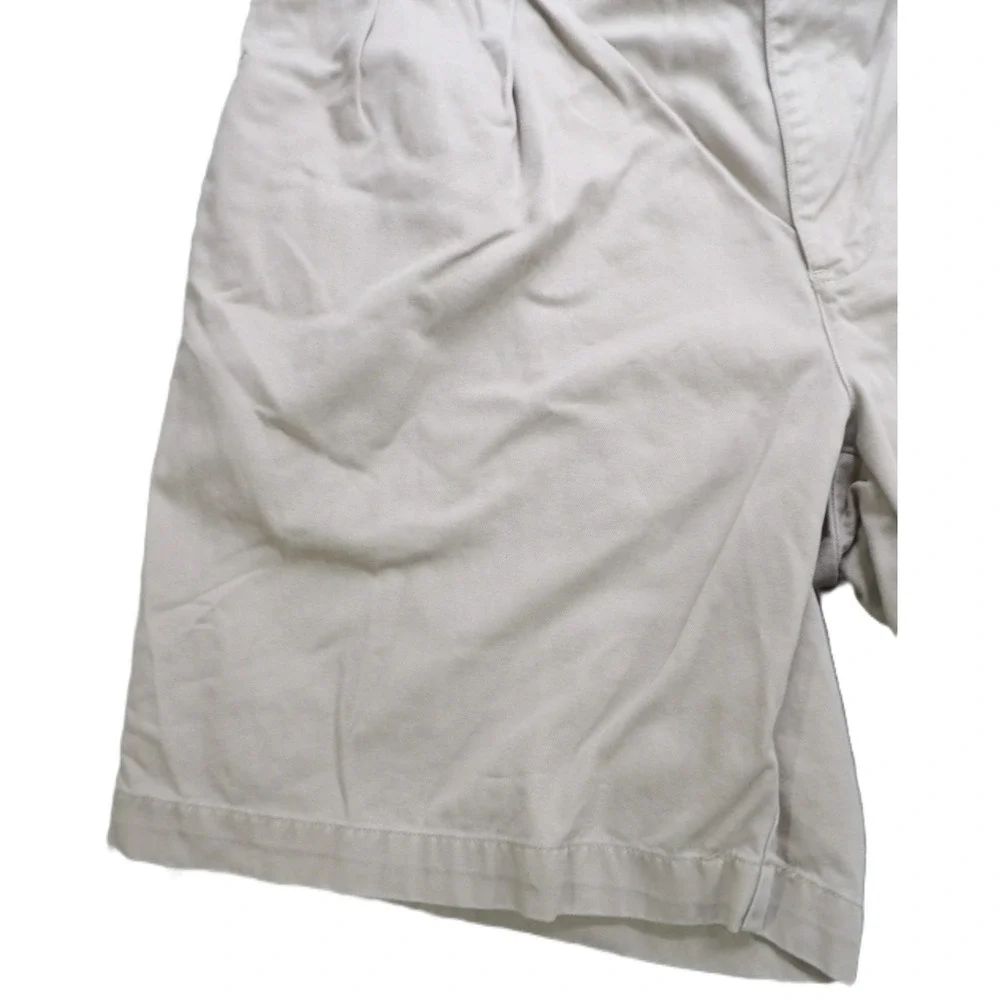 VTG Polo Ralph Lauren Tyler Shorts Men 38in Tan Classic Chino Pleated Cotton 90s